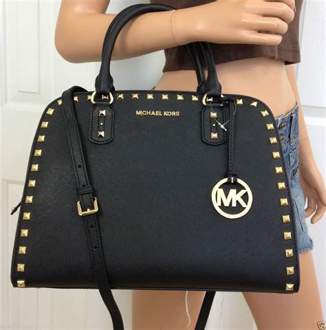 michael by michael kors black purse styles gold chain|michael kors handbags.